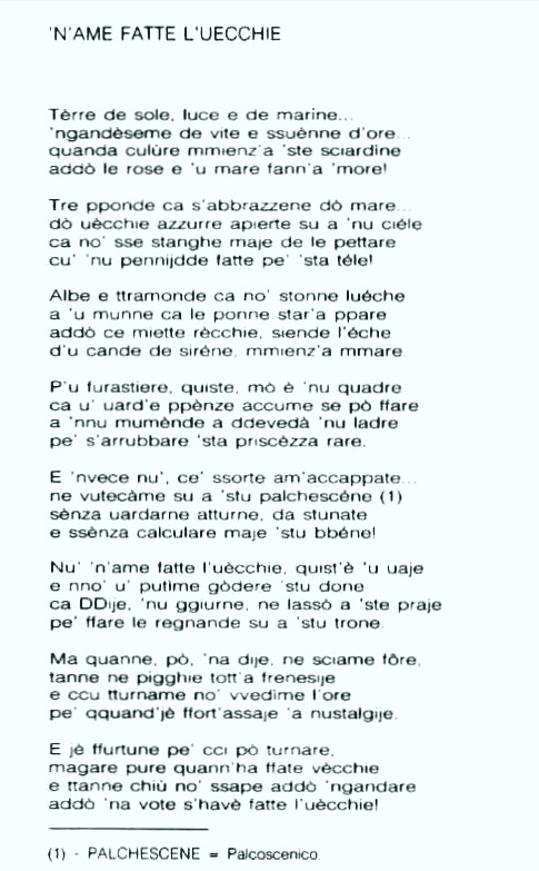 Poesie Di Natale In Dialetto Tarantino.Delfini Erranti Il Sito Dei Tarantini Sparsi Per Il Mondo Che Non Hanno Dimenticato La Loro Amata Taranto